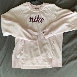 Pink Nike sweatshirt